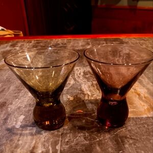 Set of 2 Vintage Double-Shot Glasses-